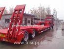 Low Bed Truck Semi Trailer For Transport Heavy Cargo And Excavator