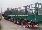 3 Axles Fence Cargo Semi Trailer for Livestock / Cow / Cattle Transportation