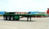 3axles 40ton flat bed and skeleton container semi trailer for sale