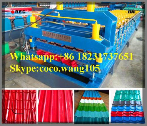 double layer roof tile forming machinery