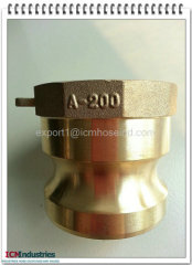 Gravity casting/Die casting brass camlock couplings supplier type A