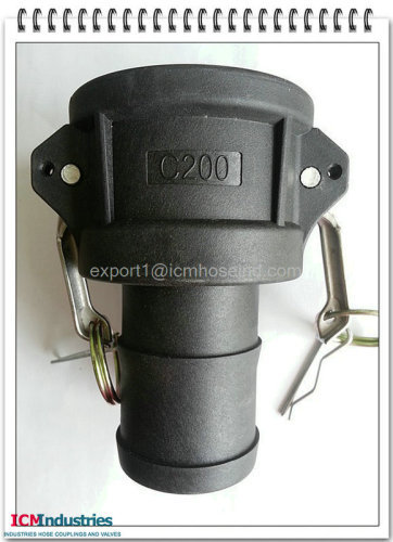 black PP camlock hose coupling suppleir from China---ICM INDUSTRIES