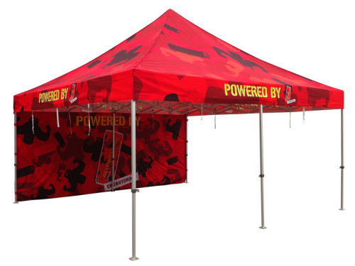 Hot sell High Quality Hex 50mm Portable Folding Tent with Heat -Transfer printing