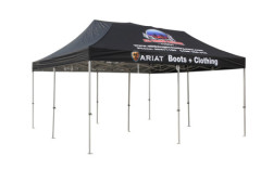 Hot sell High Quality Hex 50mm Portable Folding Tent with Heat -Transfer printing