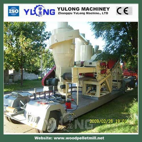 Mobile whole pellet line animal feed pellet mill line