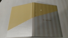 Custom lay-flat sewn binding hardback company photo book printing services for advertisements
