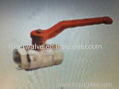 Plumbing ball valve with aluminum long handle