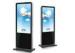 55 inch Floor standing digital signage Texture Aluminium Touch Totem for shopping mall