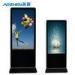 Floor standing Totem Touch Screen LCD AD player right angle for shopping mall / lobby