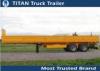 Strong trailer frame 40ft 2 axle heavy duty flat bed trailer with side walls