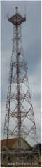 55meters 3 legged self-supported lattice steel tower