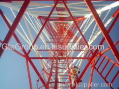 55meters 3 legged self-supported lattice steel tower