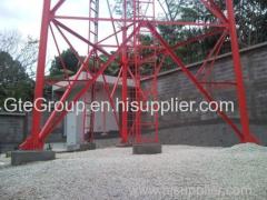 55meters 3 legged self-supported lattice steel tower