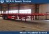 40FT 2 Axles flat bed container delivery trailer with 12 pcs container lock
