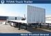 Detachable 40 foot Flatbed Semi Trailer with 3 axles 3 * 15 tons 12 pcs Contact lock