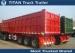 Titan fuwa Tri - axle 40 Tons off road triple axle dump trailer for agricultural