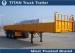 50 Tons tri - axle dry cargo Flatbed Semi Trailer For Container Transport