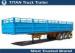 Tri axle side wall twist locks 40ft Flatbed Semi Trailer with dropping side walls