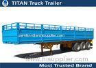 Tri axle side wall twist locks 40ft Flatbed Semi Trailer with dropping side walls