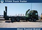 Tri axles Container Side Loader Trailer Truck with independent power unit