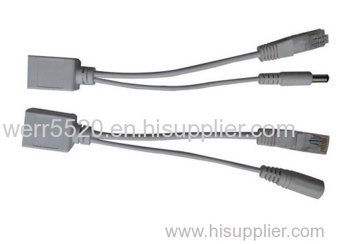 poe injector and splitter Passive POE Cable With PoE Splitter And PoE Injector (POE30M)