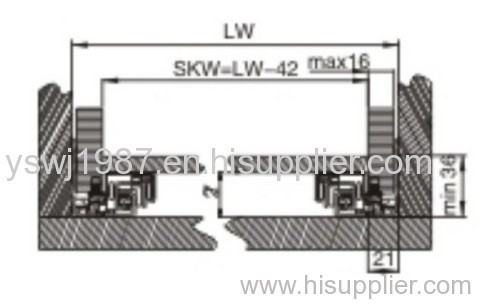 Concealed Soft Closing Drawer Slide