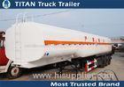 3 Axles petrol / palm oil / diesel tank trailer 45000 liters with 1 - 7 compartments