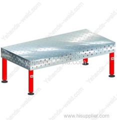 3D Welding table with hydraulic scissor lifter