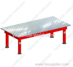 3D Welding table with hydraulic scissor lifter