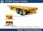Custmozied 2 axles Flatbed Semi Trailer 40ft with 12pcs container lock