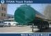 Q235B carbon steel Small capacity fuel tanker semi trailer for edible oil transportation