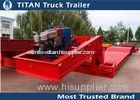 Extendable 4 axles front loading Lowboy trailer with 80 tons load capacity