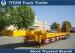 Heavy duty tri - axle 80 tons gooseneck low bed trailer for construction machinery
