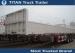 Custom commercial heavy duty flatbed trailers equipment mechanical suspension