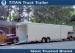 Red Auto Transport flatbed Semi Car Hauler Trailer Enclosed / Frame Type