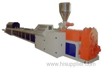 Wood plastic profile extrusion production machine