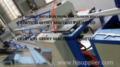 PVC imitated marble decoration profile extrusion machine