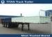 Multi Axles horizontal 1000mm side wall 40ft drop side flatbed semi truck trailer