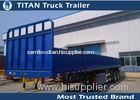 Heavy duty type suspension 18 wheeler Flatbed Semi Trailer 30 tons - 50 tons