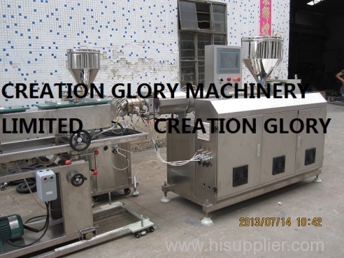 Single screw extruder machine