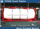 Semi tanker trailers Tank container for bitumen / crude oil / palm oil transportation