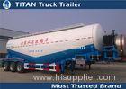 Stainless Steel / Aluminum 40cbm - 70cbm Tri axle cement tank trailer with 2 tool boxes