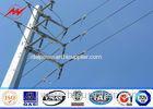 10M galvanized steel Electrical Power Pole for transmission 69KV line