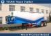 Customized v type dry bulk cement trailer with 2 axles 25cbm capacity