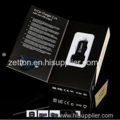 mini zetton soft touch in-Car charger 2.1A + 2USB for smartphones and ipad