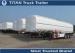 Tri - axle Carbon steel semi Fuel tank trailers with multi size and capacity optional