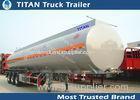 12000 * 2500 * 3950mm Stainless steel chemical liquid oil tanker trailers for Zimbabwe