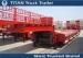 Titan 3 axle 60 tons Payload semi low bed trailers for heavy equipment transportation