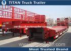 Titan 3 axle 60 tons Payload semi low bed trailers for heavy equipment transportation