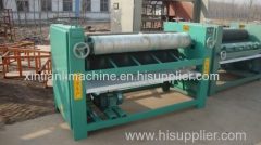 Plywood glue spreader lathe